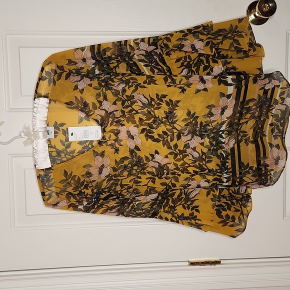 Cabi Scene Blouse Gilded Floral #5518  Size XS NWT - Picture 7 of 12